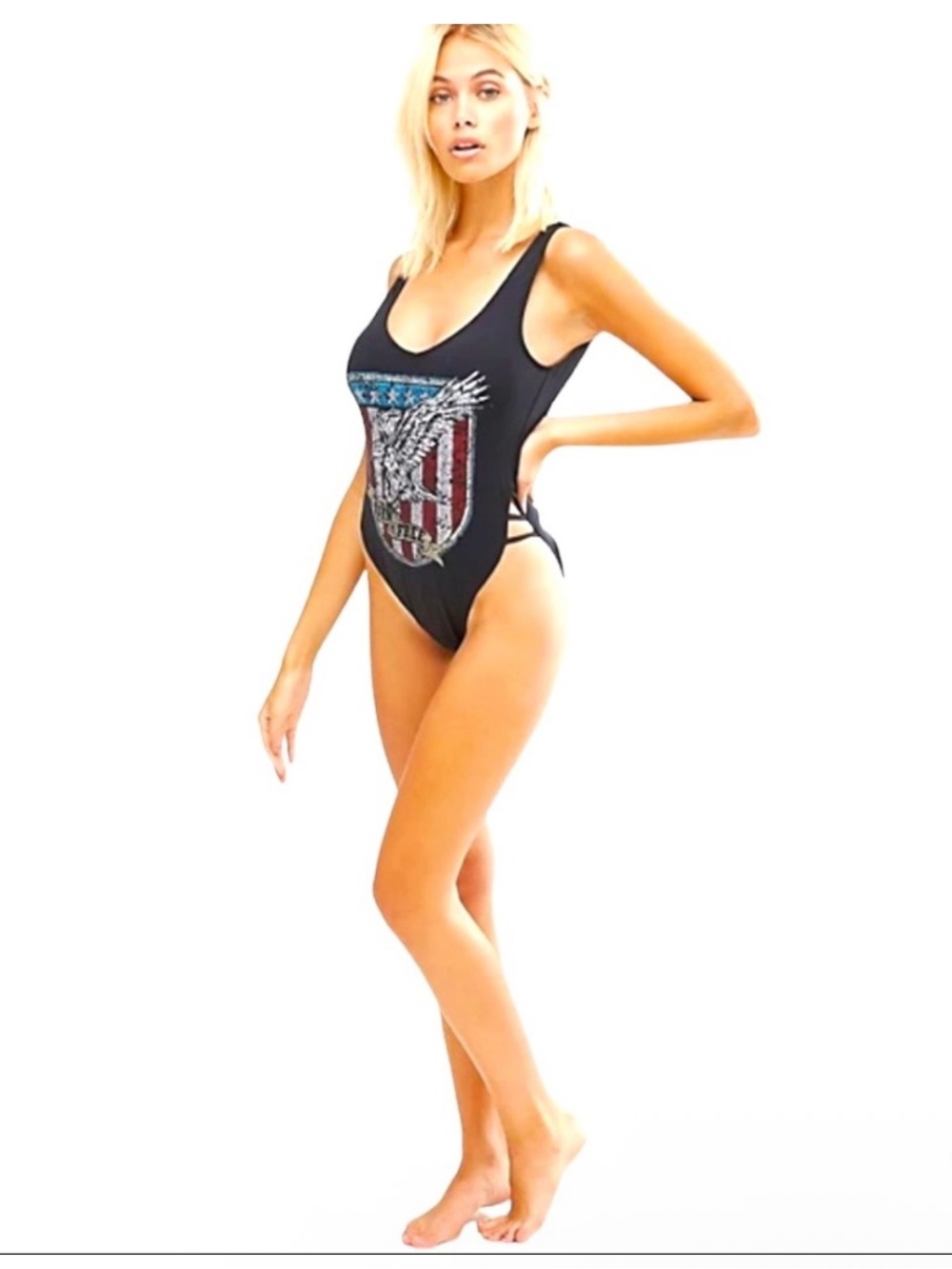 The Bikini Lab Born Free One Piece Swimsuit Size L